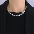 Chunky 6/8/10mm Ball Chain Necklace for Men Boys Free Logo Lasering Oversized Stainless Steel Ball Bead Chain Necklace