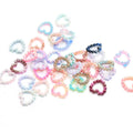 2020 New Arrival Beaded Heart Shape Round Pearl Bead Connect Heart-Shape Ring for Jewelry Making DIY Craft
