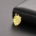 Wholesale Custom New Highly Polished Stainless Steel Strawberry Charm Strawberry Pendant
