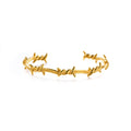 Duyizhao Personality Hip Hop Stainless Steel Open Bangle Gold Fashion Thorn Men Women Adjustable Bracelet Jewelry Wholesale