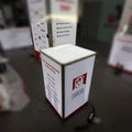 Portable Reusable Aluminum Frame LED Backlit Exhibition Counter Quick Install Seg Style Trade Show Table for Promotions