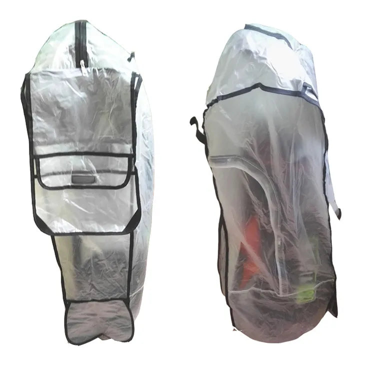 PVC Waterproof Golf Bag Cover with Clear Rain Hood and Pocket Golf Products