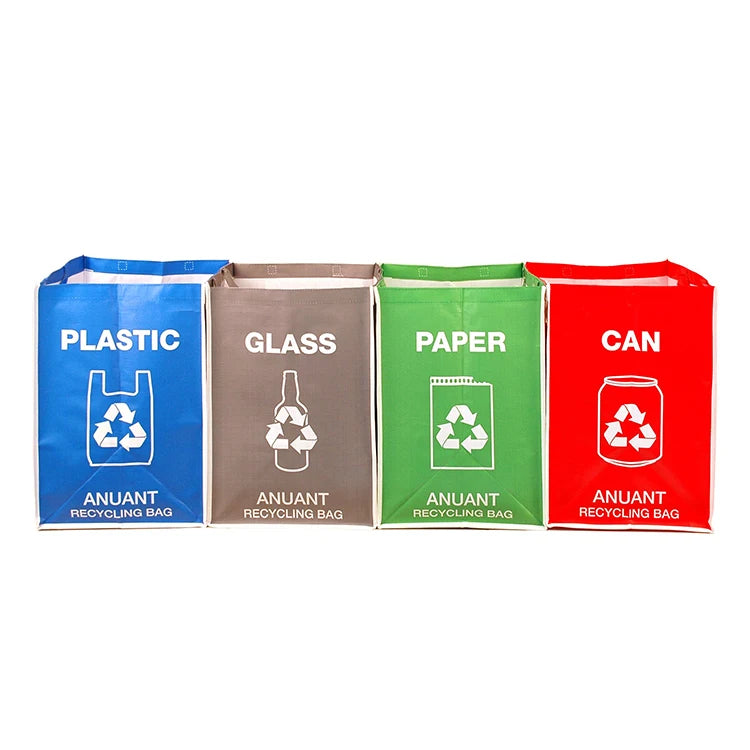 Custom Lamination Recycle pp Woven Garbage Sorting Bag Set for Office pp Woven Rubbish Bag pp Woven Trash Bags