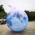 Factory Goods 6m Diameter Giant Outdoor Inflatable Balloon Inflatable Moon with Rabbit