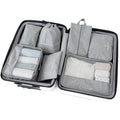 High Quality Modern Design Foldable Oxford Polyester Travel Bag 6 Sets Cloth Packing Cubes Flexible Compression Pouches