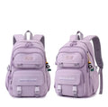 17 Inch Candy-Colored Large Capacity Schoolbag for College Students Fashionable Waterproof Design with Zipper Closure Backpack