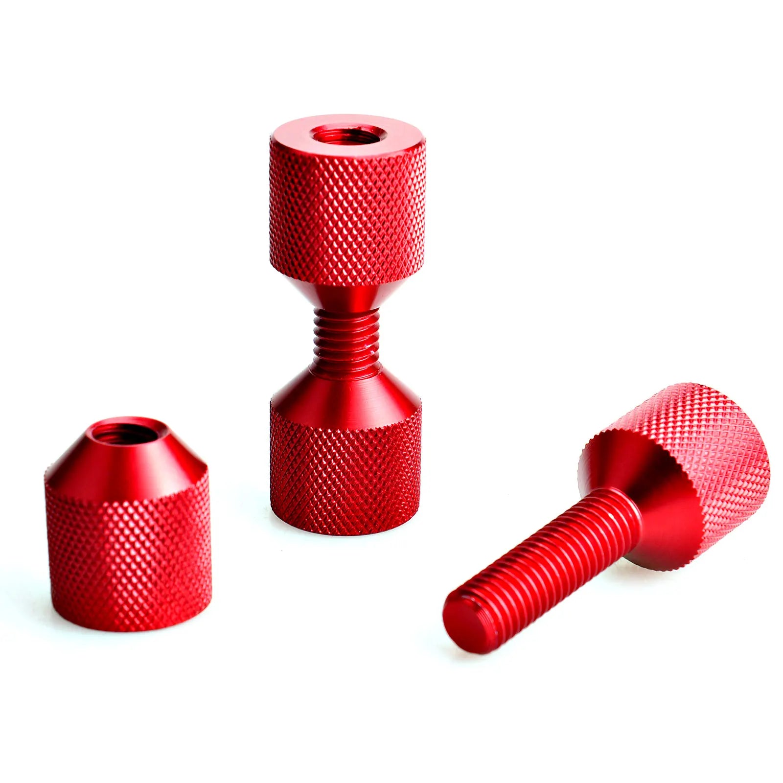 2PCS Aluminum 1-1/8inch 2 Hole Flange Alignment Pin Firm Flange Arrangement Pin Set Black/Blue/Red