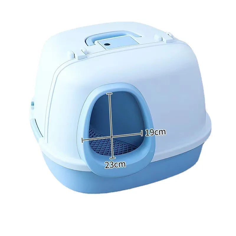 Wholesale Anti-splashing Pet Cat Toilet Totally Enclosed Cat Litter Box