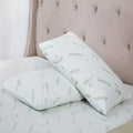 Bamboo Pillow Protectors With Zipper Super Soft Natural Hypoallergenic Quilted Pillow Covers/