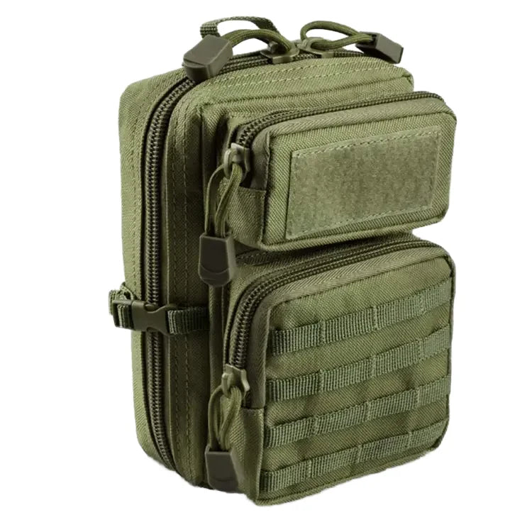 Unisex Mini Tactical Backpack with Molle System Water-Proof Nylon Outdoor Equipment Accessories Bag Zipper Closure