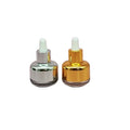 In Stock Rectangle Shape 20ml 30ml 40ml 50ml 60ml Serum Gradient Black Glass Dropper Bottle for Essential Oils with Packing Box