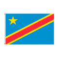 Ready to Ship 100% Polyester 3x5ft Stock Kinshasa Democratic Republic of the Congo Flag