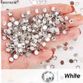 Wholesale 14400Pcs/ Bag Flat Back Nail Accessoires Rhinestones for Nail Art Decoration Super Shiny Glass Crystal Nail Rhinestone