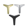 WELLTOP Modern Gold Chrome Iron Furniture Legs for Table Sofa Cabinet Use in Bedroom Dining Living Room & Hotel WT065