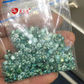 Dark Green Color GRA Certified Moissanite Round Brilliant Cut Loose Lab Created Moissanite