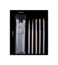 5Pcs/Set Aurora Translucent Nail Art UV Gel Extension Painting Drawing Liner Brush Acrylic French Stripe Pen Manicure Tools