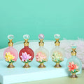10ml Gardenia Flower Metal Perfume Bottle Essential Oil Refillable Fancy Attar Bottles Container Gift Decoration Party Favors