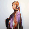 2025 Custom Rayon Water Print Shawl Hijab Scarves Muslim Ethnic Chiffon Silk Bandanas Printed Hijabs for Women for Summer