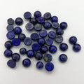 Huiying 4mm Natural Gemstone Loose Round Lapis Lazuli Cabochon Crystal Pendant Crafts