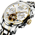 JSDUN8738 Hot Oem Custom Chinese Fashion Manufacturer  Luxury Watch Men Stainless Steel  Waterproof Mechanical Watch
