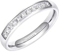 2025 Fashion New Women's Stainless Steel Ring Cubic Zirconia Wedding Ring