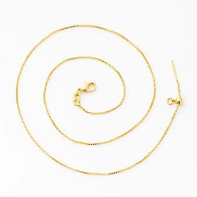 PB083-084 Sweet Type Box Necklace Without Pendant Contracted Lovely Collarbone Chain for Girls and Gifts