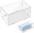 Face Mask Dispenser Mask Storage Box  Mask Holder Item Storage Box for Home or Office and Car High Clarity Acrylic Container