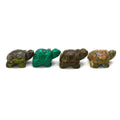 Best Selling Wholesale Feng Shui Ornaments Product Natural Various Colors Stone Tortoise Crystal Turtle Gift for Decoration