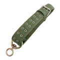 Wholesale Army Green Canvas Collar Double Row Buckle Strong Adjustable Collar for Cattle
