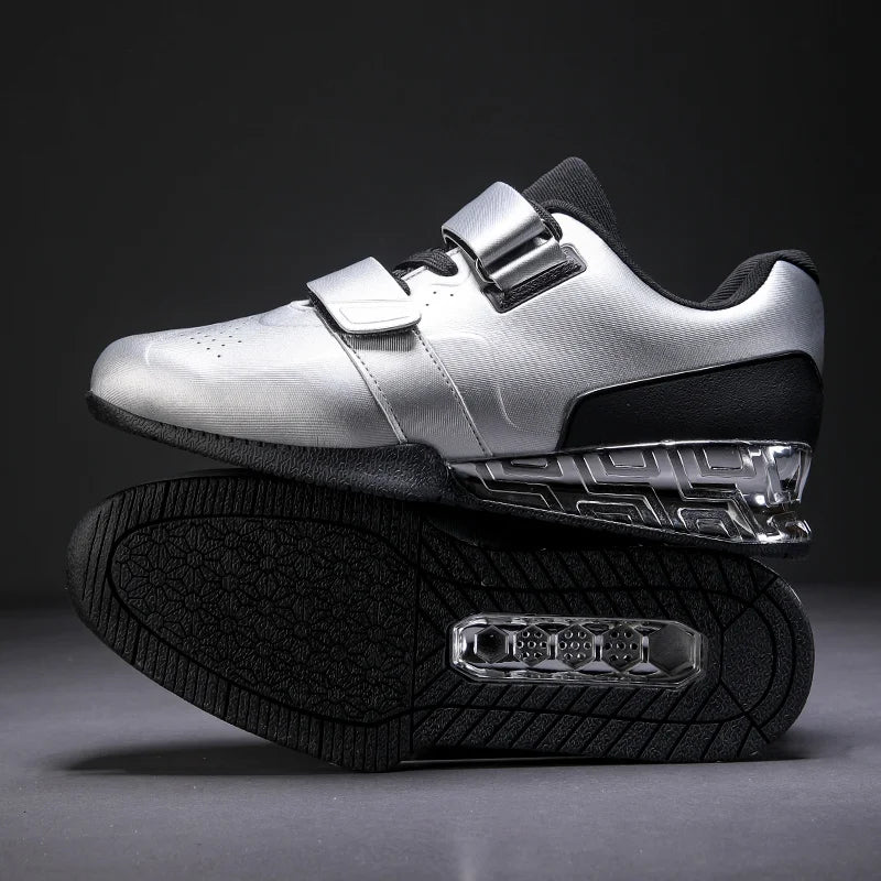 Wholesale Professional Indoor Fitness Squat Deadlift Trainer Men Microfiber Leather Powerlifting Shoes