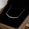 Wholesale Lab Grown Diamond  Necklaces 18K Solid White Gold Pendant Chain Necklace for Girl Wedding