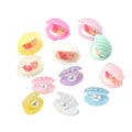 Hot Sale 3d Artificial Pearl Shell Mermaid Resin Cabochons for Keyring Pendant Making