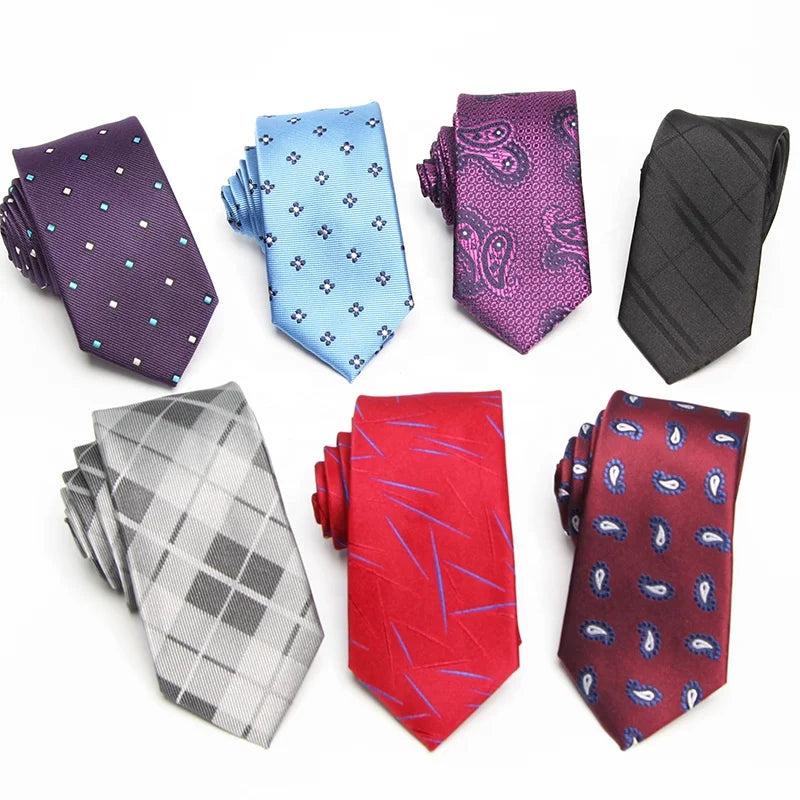 Private Label Available Men's Luxury Italian Paisley Plaid Striped Embroidered Floral 100% Polyester Breathable Eco-Friendly
