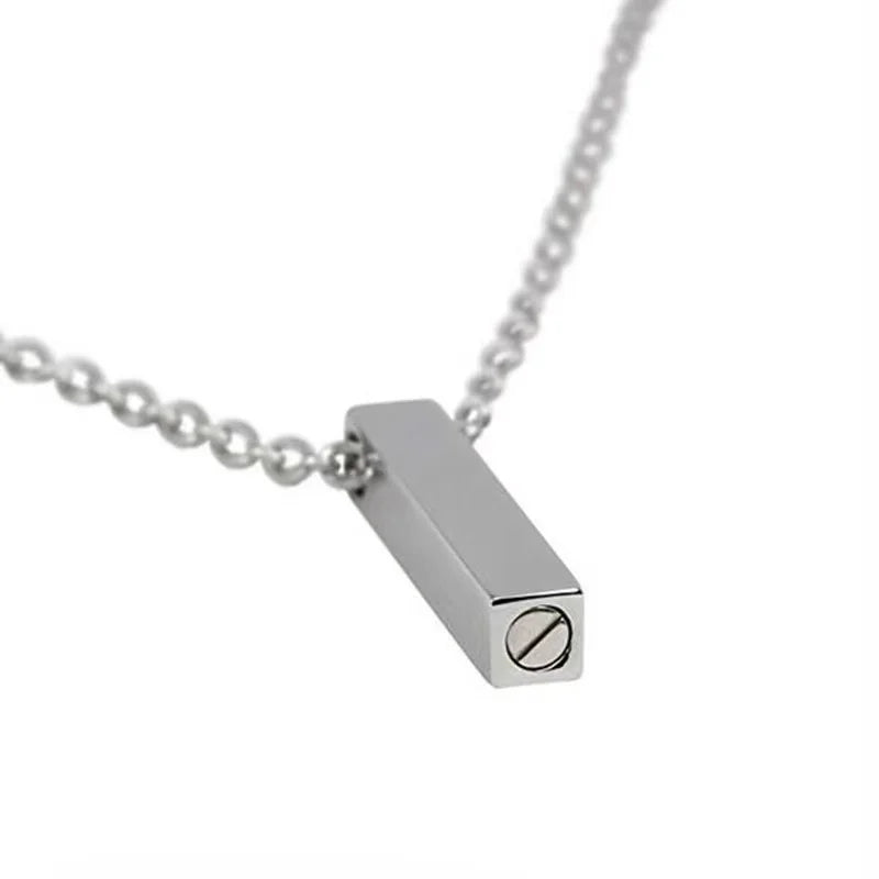Cremation Pendant Necklace for Ashes Pet Ashes Loss of Dog Gift Pets Memorial bar Urns Necklace