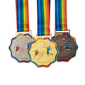 Wholesale Metal Badminton Medals Custom Medals Gold Silver Bronze Competition Medals