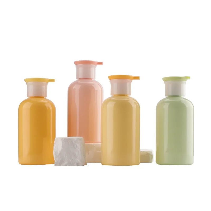 Wholesale OEM 300ml Press Pump Household Storage Bottles for Pillow Use Green Orange & Yellow Colors CN/GUA