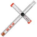 Movable Combination Angle Ruler 90 /45 Degrees High Precision Woodworking T Ruler