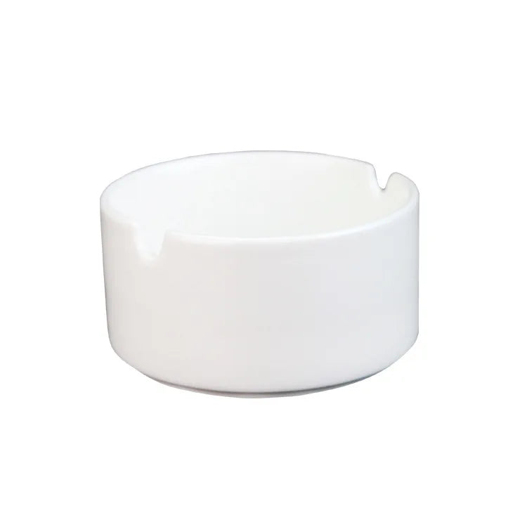 Classic Design Sublimation Ceramic Ashtray Blanks Pocket Type for Smoking Use