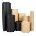 Custom Logo Printing High-end Cowhide Paper Tube Shaped Cover Packing Box Is Suitable for Cylindrical Objects Solutions