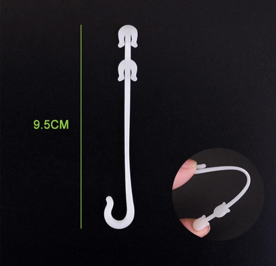 J Shaped Fruit Cherry Tomato Ear Hook Garden Vegetable Plant Grape Support Vines Fastener Clips Trellis Fixed Buckle Hook