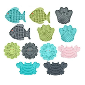 Hot Selling Animal Feeders Pet Lick Mat Waterproof Pet Slow Feeder Silicone Pet Feeding Dog Licking Mat Pad