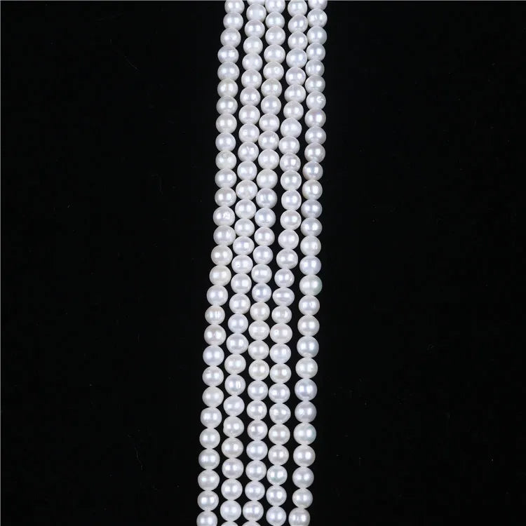 Good Quality 6-7mm Round Freshwater Natural Pearl Strands for Making Jewelry