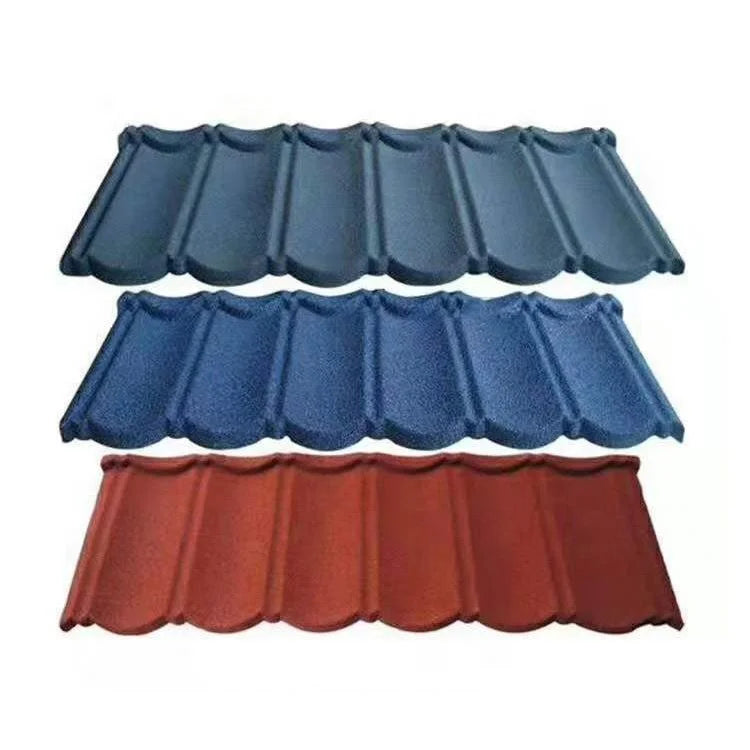 WANER Metal Stone Coated Roof Tiles-Modern Design for Hotel Use Heat Resistant 42 Colors 0.4-0.6mm Thickness Mozambique