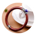 New Design Jade Chicken Blood Red Open Design Lapis Lazuli Sandalwood Bracelet Gemstone Lavender Lapis Lazuli Designer Bangles