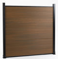 Customized Outdoor 6 Foot Wood Plastic Composite WPC Waterproof Fence Decoration Wpc Slat Fence