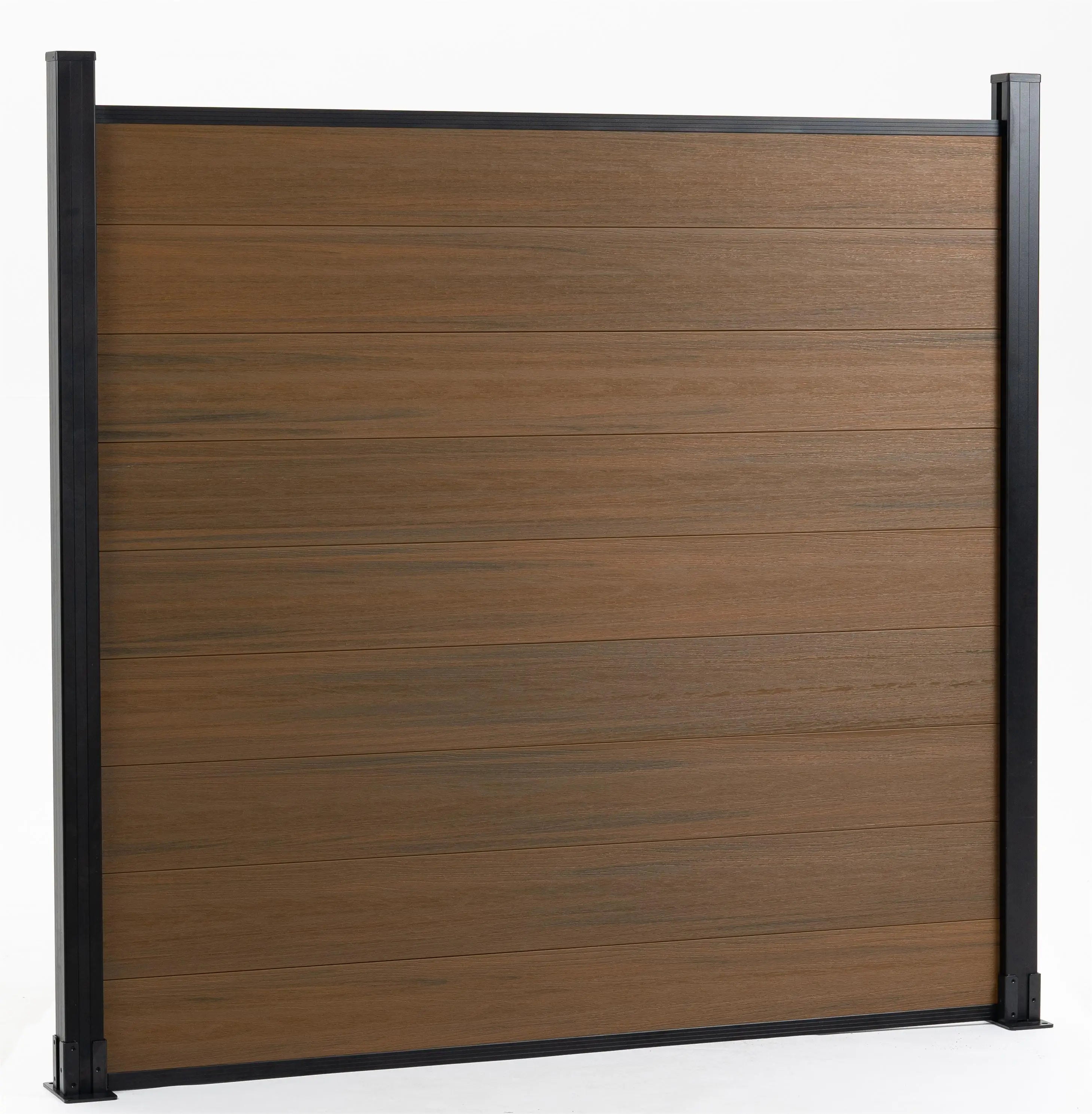 Customized Outdoor 6 Foot Wood Plastic Composite WPC Waterproof Fence Decoration Wpc Slat Fence