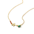 18k GOLD Ultra Thin Ice Out Stone Tiny Delicious Women Choker Necklace