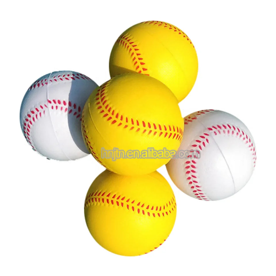 Custom Logo Color Baseball & Softball PU Practice Balls Soft Training Stress Ball with Logo Option