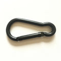 ShuoKe SK1092 5cm Gourd Shape Matte All Black Aluminum Alloy Carabiner-Wholesale Supervivencia llaveros Camp Doble Argolla MegaBDM