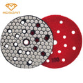 6 Inch 150mm Holes Diamond Dry Resin Polishing Pads for Granite Marble Limestone